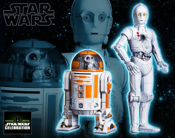 R3-A2 with K-3PO Star Wars 2015 Celebration Figures with Coin Kotobukiya SEALED
