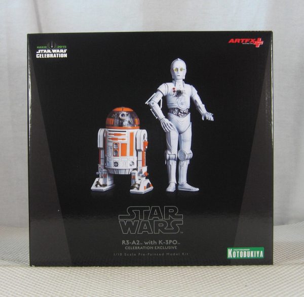 R3-A2 with K-3PO Star Wars 2015 Celebration Figures with Coin Kotobukiya SEALED - Image 3
