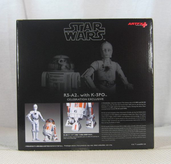 R3-A2 with K-3PO Star Wars 2015 Celebration Figures with Coin Kotobukiya SEALED - Image 5
