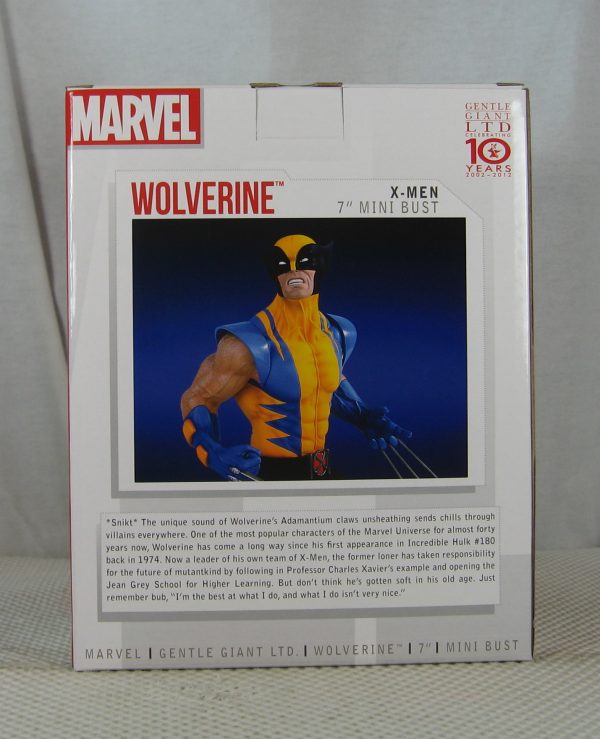 Gentle Giant Wolverine Mini Bust 175/850 Yellow Costume Marvel X-Men NEW SEALED - Image 7