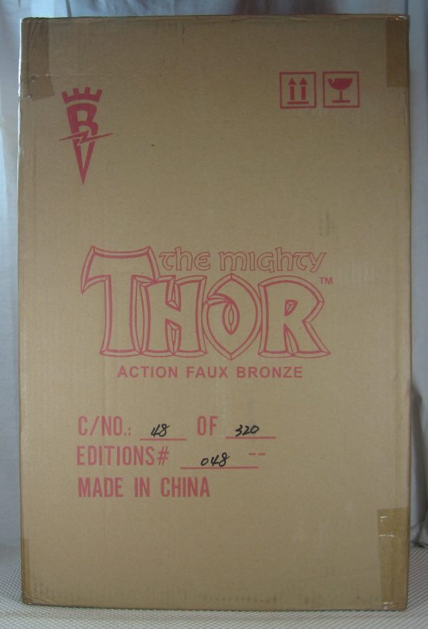 Thor Action Faux Bronze Signed Statue 48/300 Bowen Designs Website Exclusive NEW SEALED - Image 13
