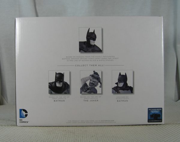 Batman Black and White Arkham Origins Statue DC Collectibles NEW SEALED - Image 4