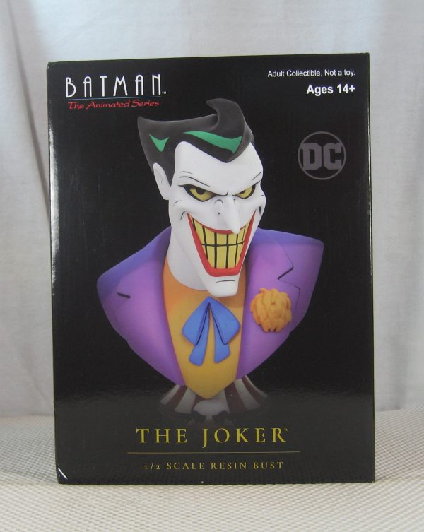 Batman Animated Series Legends in 3D Joker 1/2 Bust 524/1000 Diamond Select NEW - Image 2