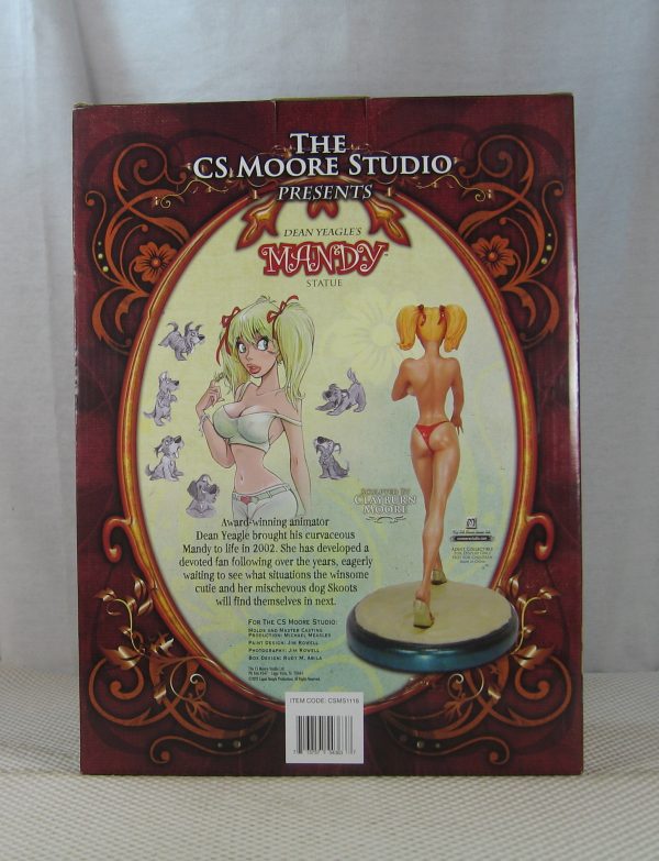 CS Moore Mandy and Skoots Signed Statue 20/500 Clayburn Moore Dean Yeagle NEW SEALED - Image 7