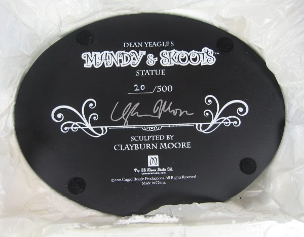 CS Moore Mandy and Skoots Signed Statue 20/500 Clayburn Moore Dean Yeagle NEW SEALED - Image 12