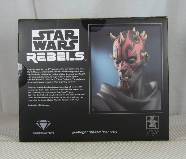 Star Wars Rebels Darth Maul 1/7 Bust Diamond Select NEW SEALED - Image 4