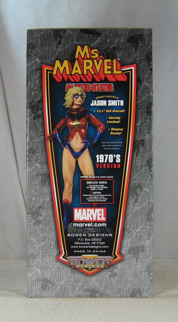 Ms. Marvel Statue 1970's Version 297/750 Bowen Designs NEW SEALED - Image 4