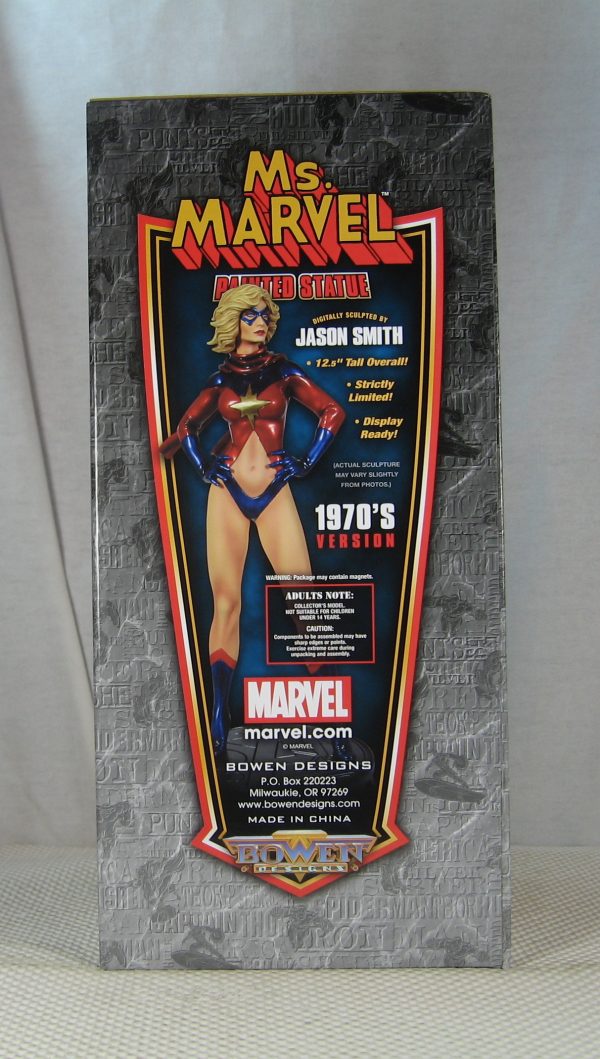 Ms. Marvel Statue 1970's Version 297/750 Bowen Designs NEW SEALED - Image 6