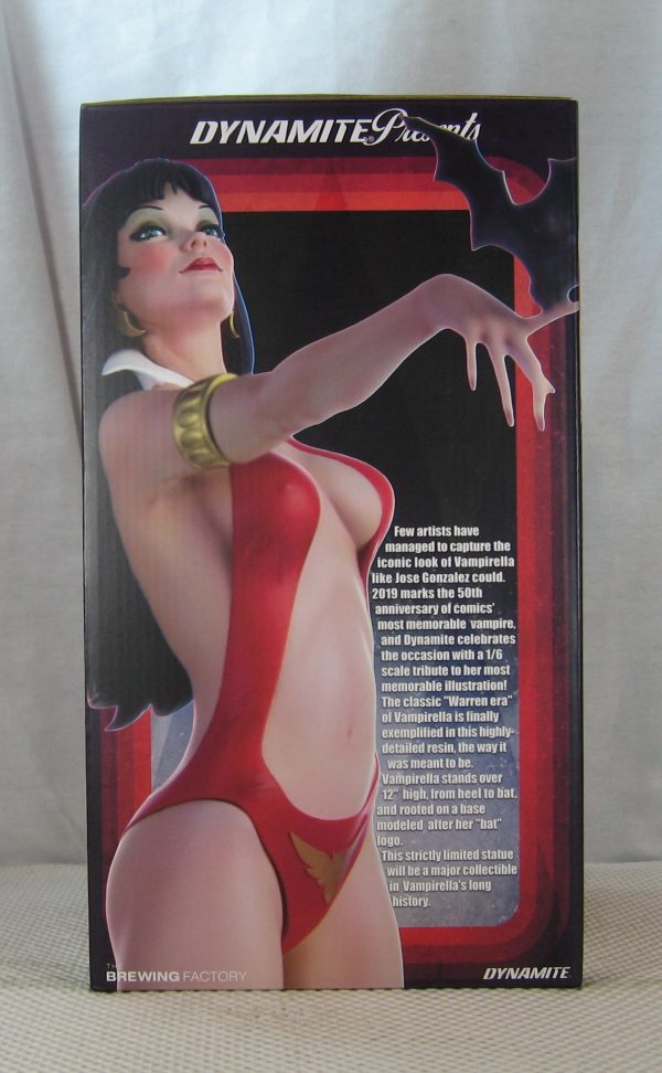 Vampirella Jose Gonzalez Statue 93/706 Dynamite 50th Anniversary NEW SEALED - Image 5