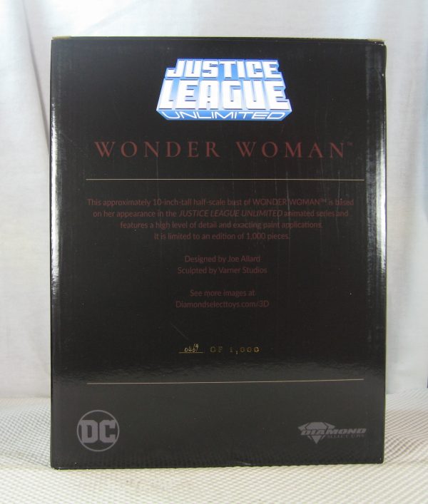 DC Legends in 3D Wonder Woman Animated 1/2 Bust 469/1000 Diamond Select SEALED - Image 4