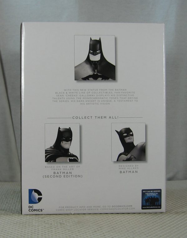 Batman Black and White Statue Sean "Cheeks" Galloway NEW SEALED - Image 4