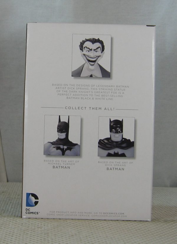 Batman Black and White The Joker Statue by Dick Sprang NEW SEALED - Image 5