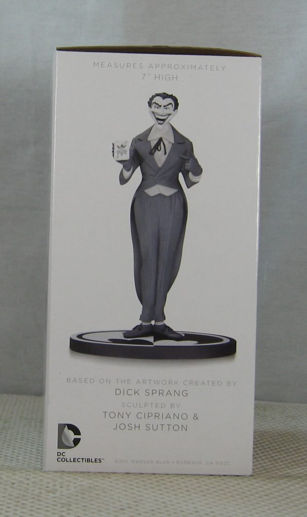 Batman Black and White The Joker Statue by Dick Sprang NEW SEALED - Image 6