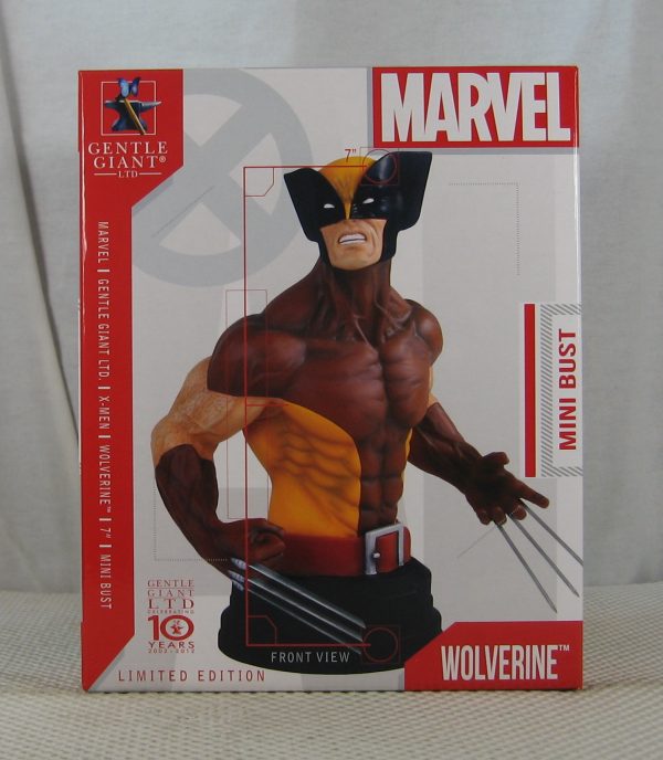 Gentle Giant Wolverine Mini Bust 553/730 Brown Costume Marvel X-Men NEW SEALED - Image 3
