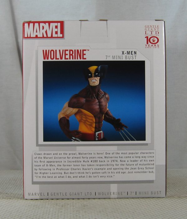 Gentle Giant Wolverine Mini Bust 553/730 Brown Costume Marvel X-Men NEW SEALED - Image 5