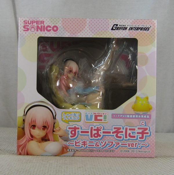 Super Sonico Sonico Bikini and Sofa 1/7 Figure Voice Collection Griffon NEW - Image 4