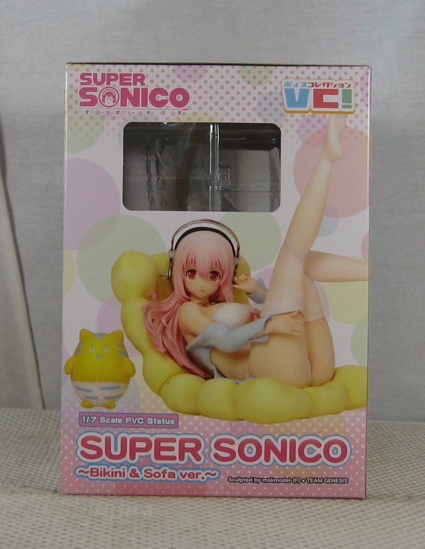 Super Sonico Sonico Bikini and Sofa 1/7 Figure Voice Collection Griffon NEW - Image 5