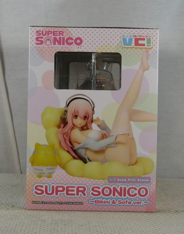 Super Sonico Sonico Bikini and Sofa 1/7 Figure Voice Collection Griffon NEW - Image 7