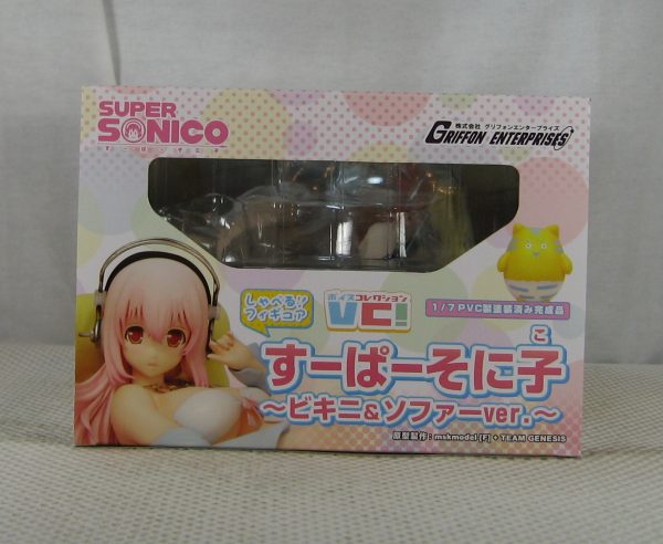 Super Sonico Sonico Bikini and Sofa 1/7 Figure Voice Collection Griffon NEW - Image 8
