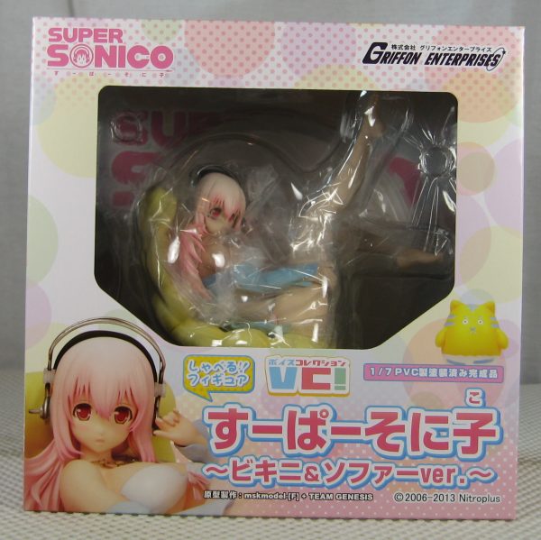 Super Sonico Sonico Bikini and Sofa 1/7 Figure Voice Collection Griffon NEW - Image 10