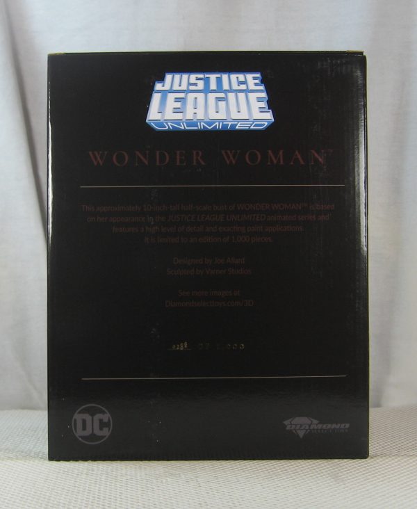 DC Legends in 3D Wonder Woman Animated 1/2 Bust 288/1000 Diamond Select SEALED - Image 4