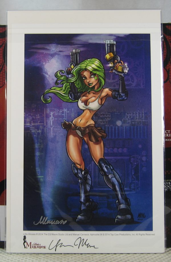 Aphrodite IX Little Minxies Statue 313/3000 with Signed Print Carrasco Moore NEW - Image 13