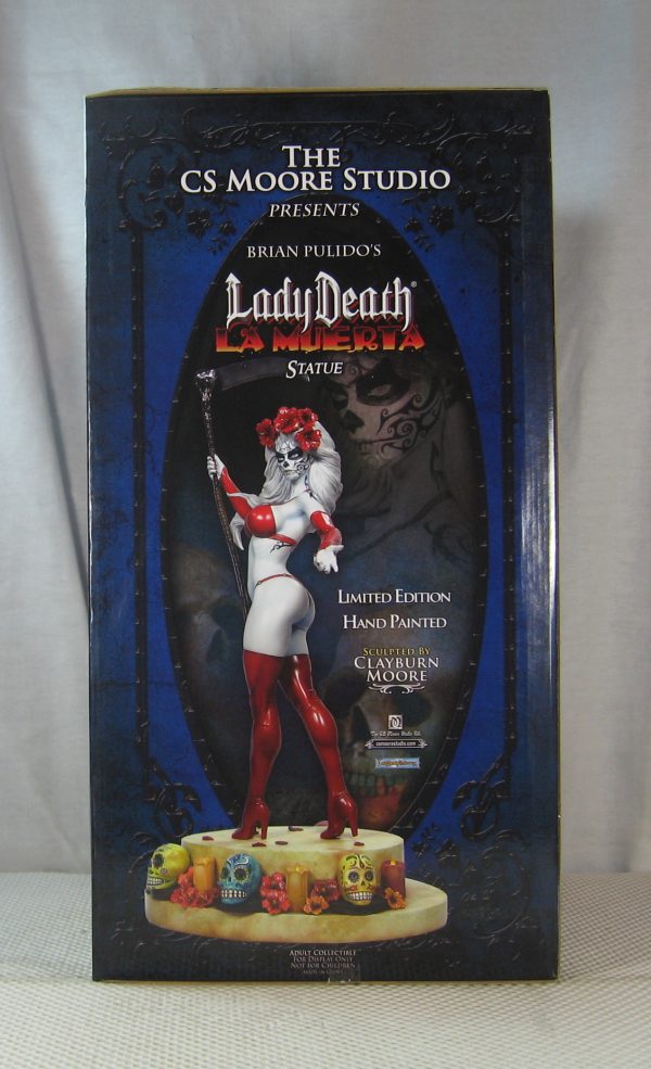 Lady Death La Muerta Statue 044/1000 Signed Clayburn Moore 1st Release BRAND NEW - Image 6