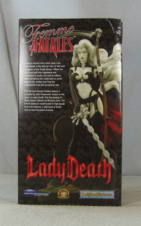 Lady Death III Femme Fatales Figure Statue Diamond Select NEW SEALED - Image 4