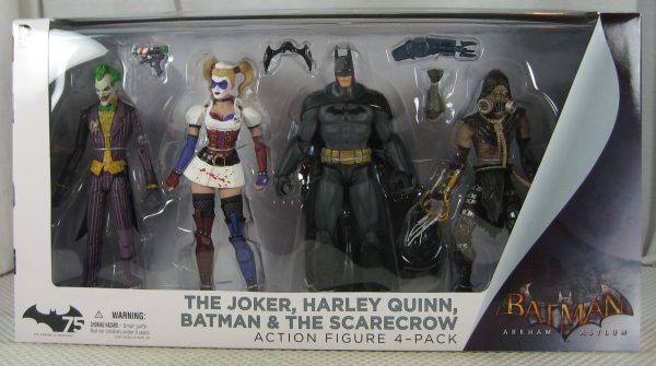 Arkham Asylum Joker Harley Quinn Batman Scarecrow 4-Pack Action Figure Set NEW - Image 8