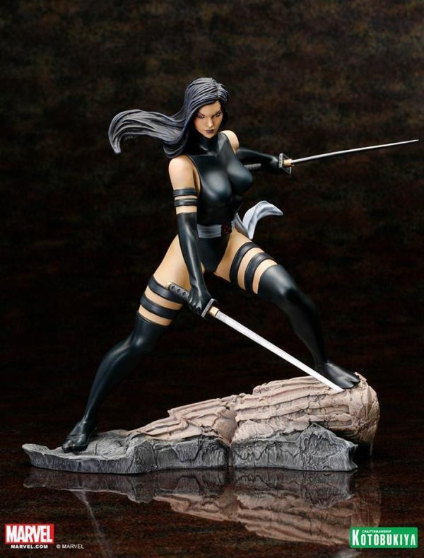 Kotobukiya Psylocke X-Force Fine Art Statue 807/1600 Marvel Comics NEW SEALED