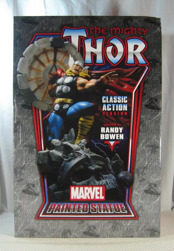 Thor Action Faux Bronze Statue 63/300 Bowen Designs Website Exclusive NEW SEALED (Copy) - Image 2