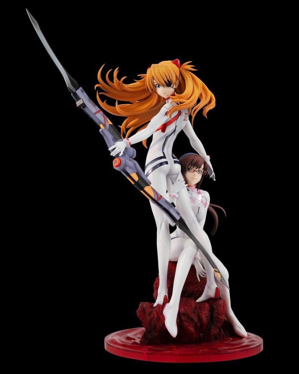 Evangelion Thrice Upon a Time Asuka Langley & Mari Makinami Figure MegaHouse NEW