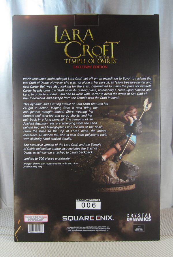 Tomb Raider Lara Croft Temple of Osiris Exclusive Statue 06/500 Gaming Heads NEW - Image 9