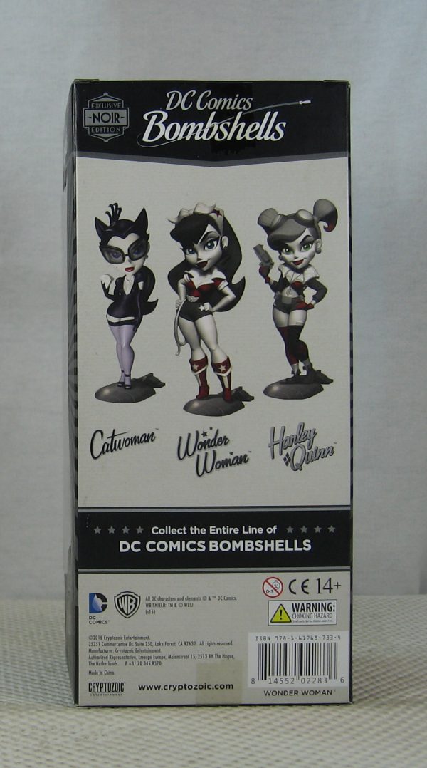 DC Bombshells Wonder Woman Noir Vinyl Figure 2016 SDCC Exclusive Cryptozoic NEW - Image 4