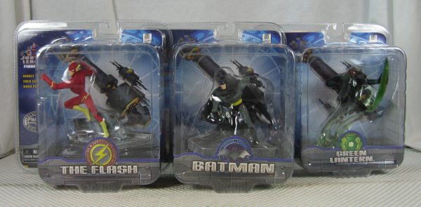 Justice League Mini Statue Set Batman Green Lantern Flash Monogram NEW SEALED