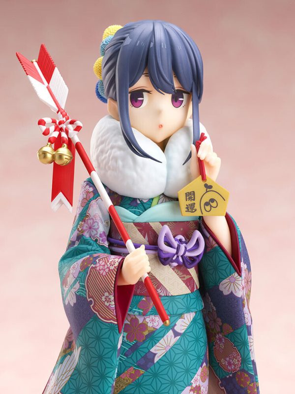 FuRyu Laid-Back Camp Season 2 Rin Shima 1/7 Furisode Figure NEW SEALED - Image 3