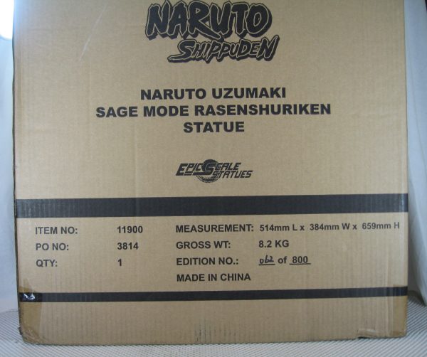Naruto Shippuden Naruto Uzumaki 1/6 Sage Mode Statue 062/800 Toynami NEW SEALED - Image 11