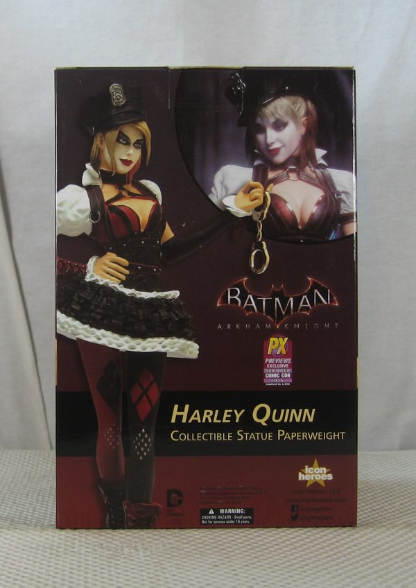 Arkham Knight Harley Quinn Statue Paperweight 2016 SDCC Icon Heroes NEW SEALED - Image 4