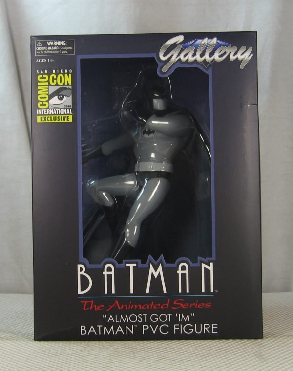 DC Gallery Batman the Animated Series Black and White Batman Figure 2016 SDCC NEW - Image 2