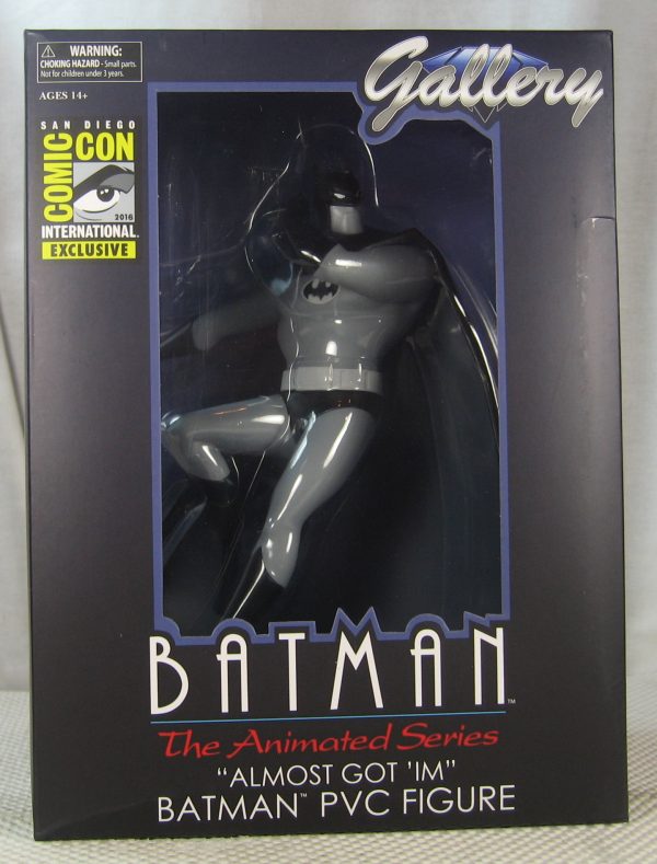 DC Gallery Batman the Animated Series Black and White Batman Figure 2016 SDCC NEW - Image 8