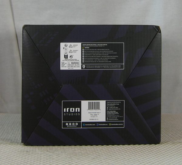 Iron Studios Batman Animated Series Joker 1/10 Statue DC Comics NEW SEALED - Image 9