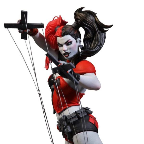Harley Quinn Red White and Black Statue Emanuella Lupacchino NEW SEALED - Image 2