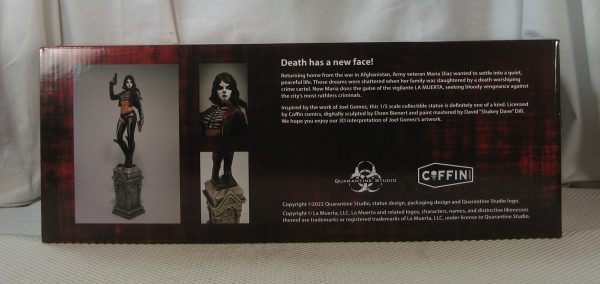 La Muerta Vengeance 1/5 Statue 62/300 Quarantine Studio Coffin comics NEW SEALED - Image 6
