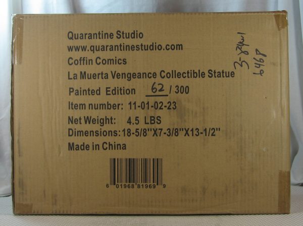 La Muerta Vengeance 1/5 Statue 62/300 Quarantine Studio Coffin comics NEW SEALED - Image 10