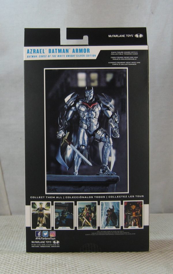 DC Multiverse Azrael Batman Armor Silver Edition Gold Label Action Figure SEALED - Image 3