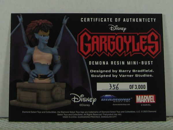 Disney Gargoyles Demona 1/7 Mini Bust 356/3000 Diamond Select NEW SEALED - Image 8