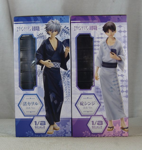 Rebuild of Evangelion Shinji Ikari & Kaworu Nagisa 1/8 Yukata Figure Set SEALED - Image 9