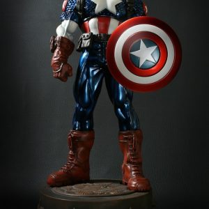 Ultimate Captain America Metallic Variant Statue 314/1380 Signed Randy Bowen NEW