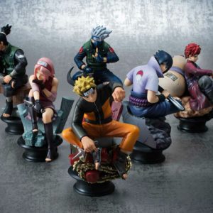 Naruto Shippuden Chess Piece Collection R Vol. 1 Case of Six Figures NEW SEALED