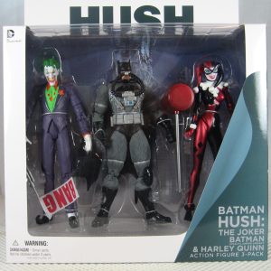 Hush Joker, Stealth Batman and Harley Quinn Action Figure 3-Pack Set NEW SEALED